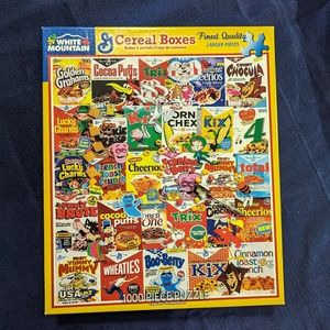 White Mountain Puzzle Cereal Boxes 1000 Piece